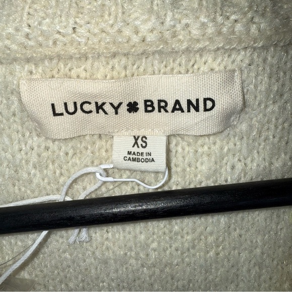 NWT Western Cowboy Core NFR Lucky Brand Cream Cardigan Rodeo Chic Americana - Picture 5 of 13
